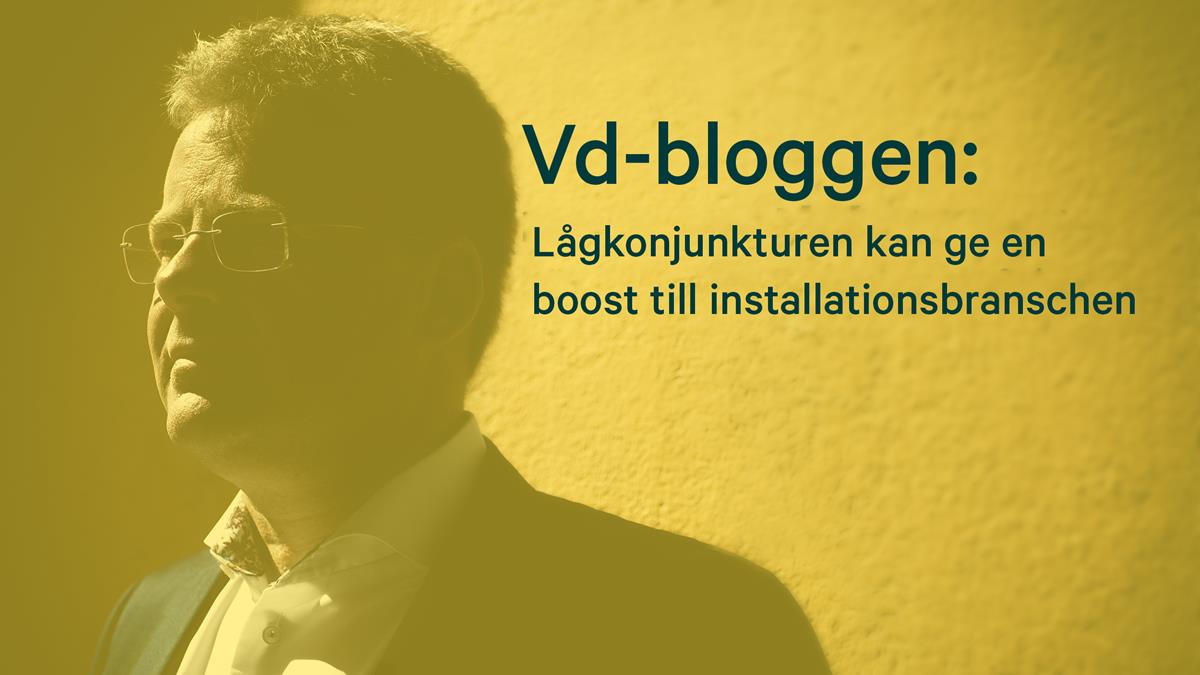 Lågkonjunkturen kan ge en boost till installationsbranschen