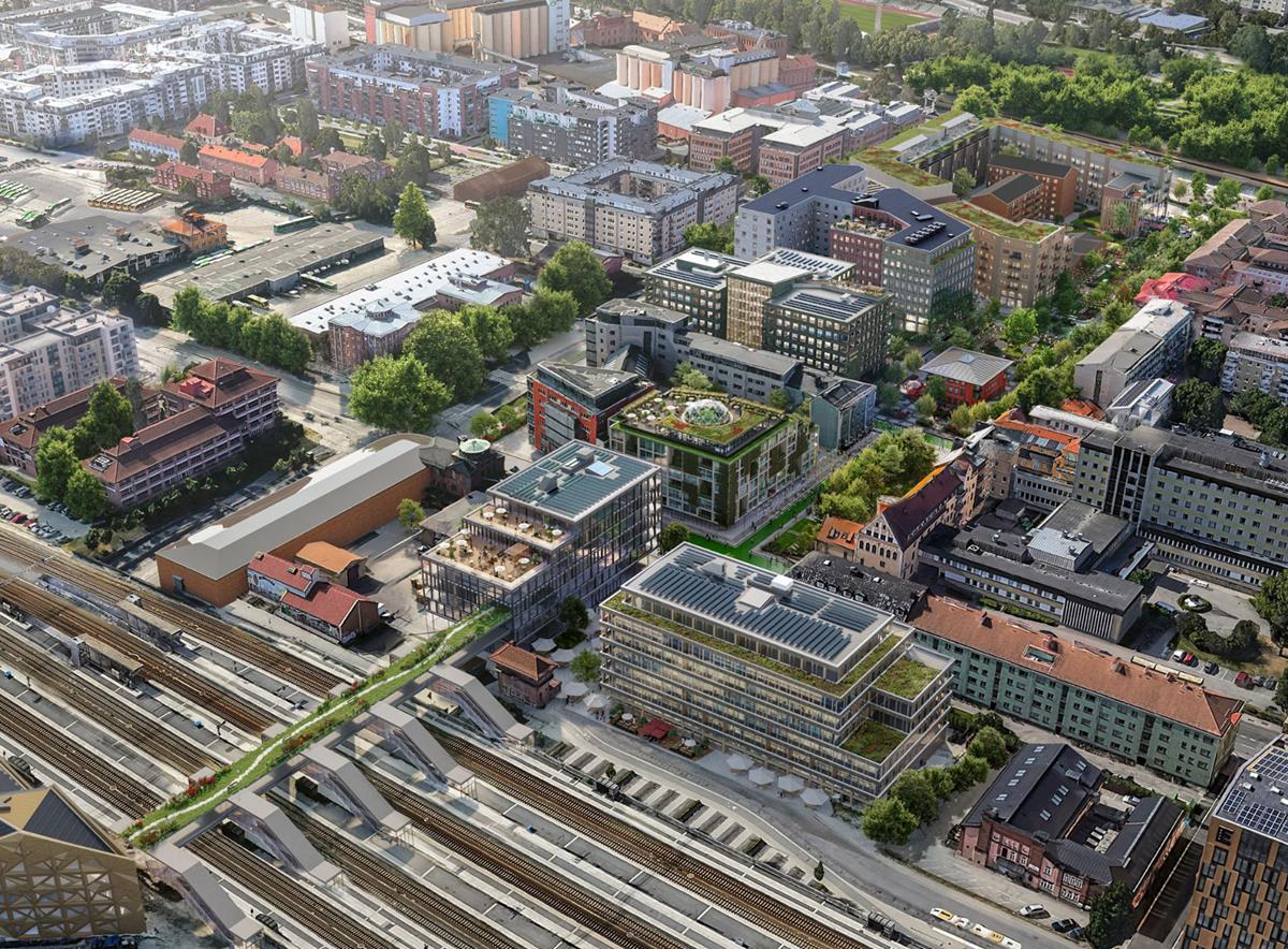 Assemblin carries out climate-smart installations in a new district in Uppsala